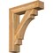 Ekena Millwork Merced Block Rough Sawn Bracket w/ Offset Brace, Western Red Cedar, 8"W x 34"D x 40"H BKT0806X34X40MRC05RWR - alternate 1